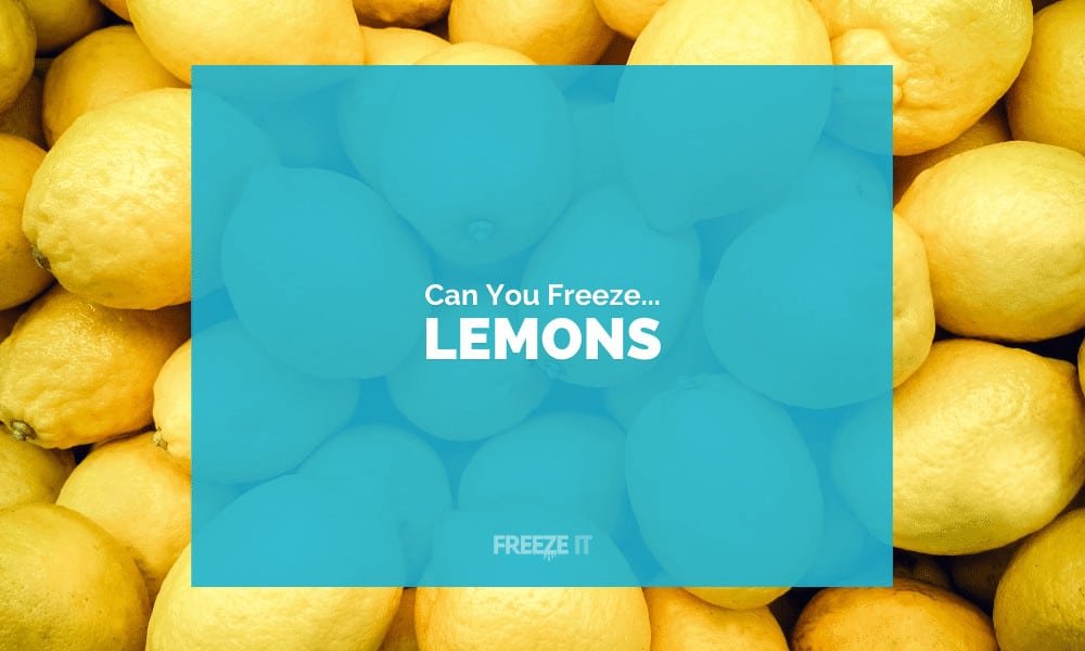 Can You Freeze Lemons? Yes! Here's How... | Freeze It