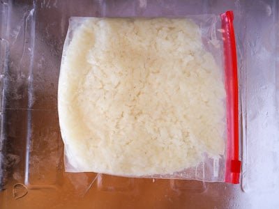 Freeze Cooked Rice