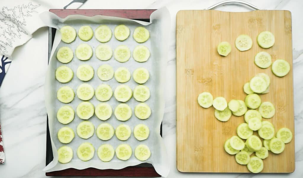 Flash Freezing Cucumbers