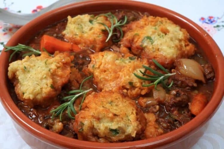 Freeze Beef Stew with Dumplings