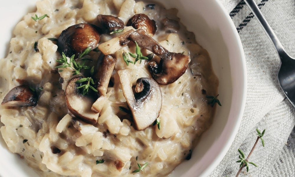 Freezer Friendly Mushroom Risotto