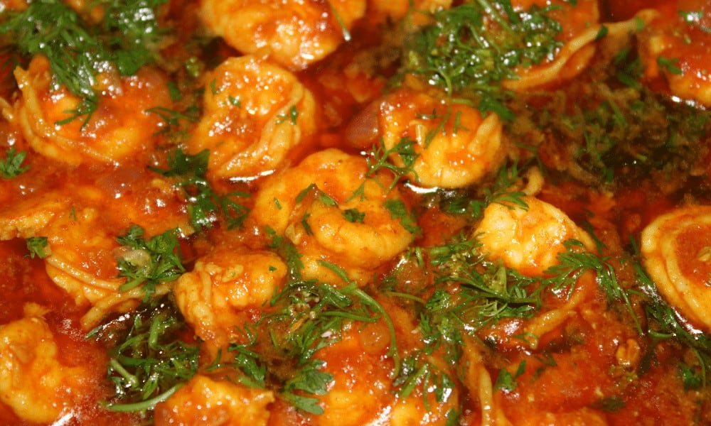 Cooked Prawns in Sauce Frozen