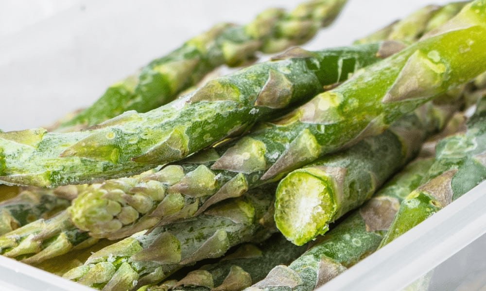 Freeze White Asparagus and Green Asparagus