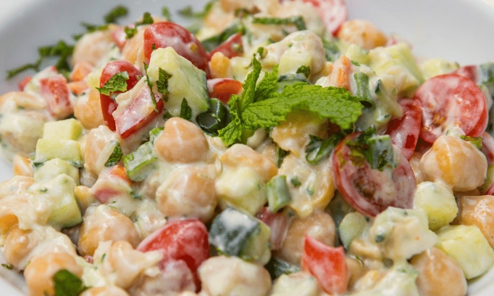 Freeze Chickpea Salad Without Dressings