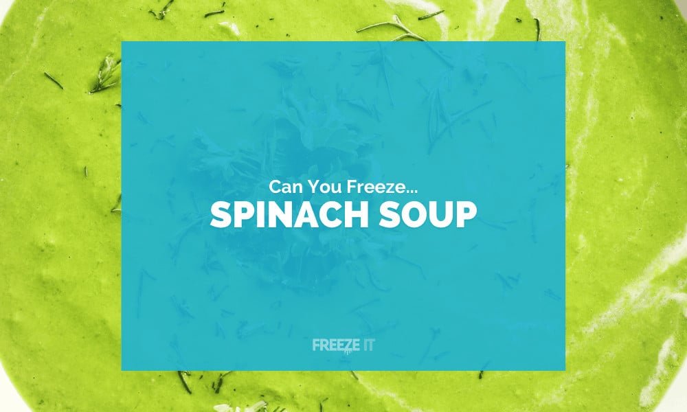 Can You Freeze Spinach Soup