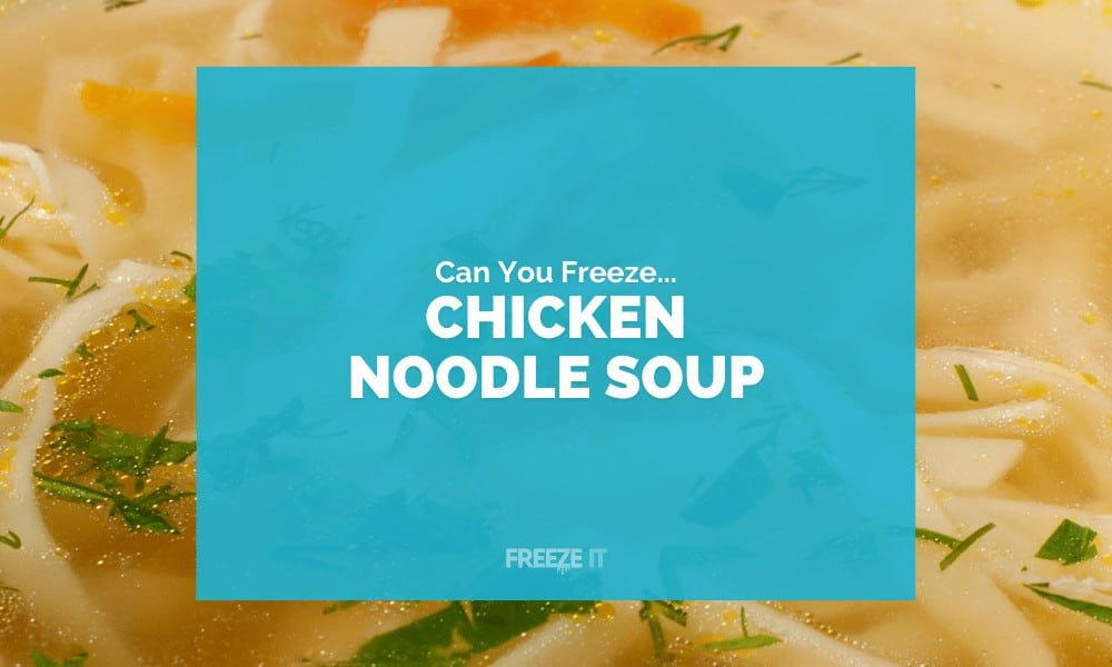 Can You Freeze Chicken Noodle Soup