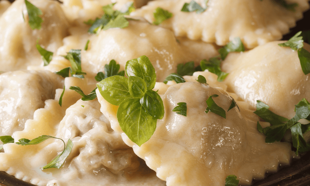 Freezer Friendly Spinach and Ricotta Ravioli