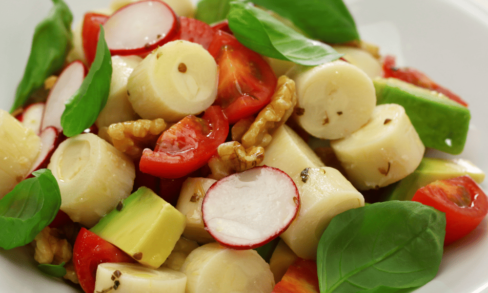 Heart of Palm Salad with Tomatoes and Basil