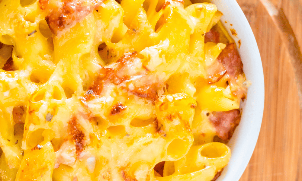 Mac and Cheese with Pancetta