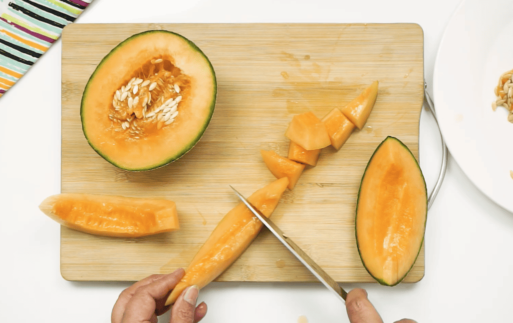 Preparing a Melon for Freezing