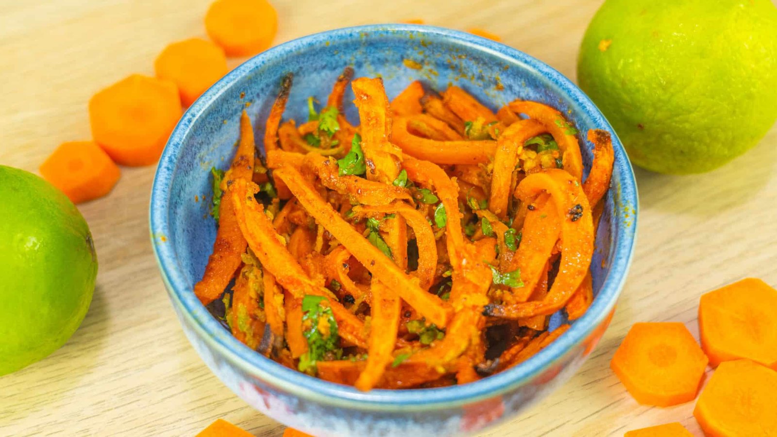 Mexican Roasted Carrots (side view)