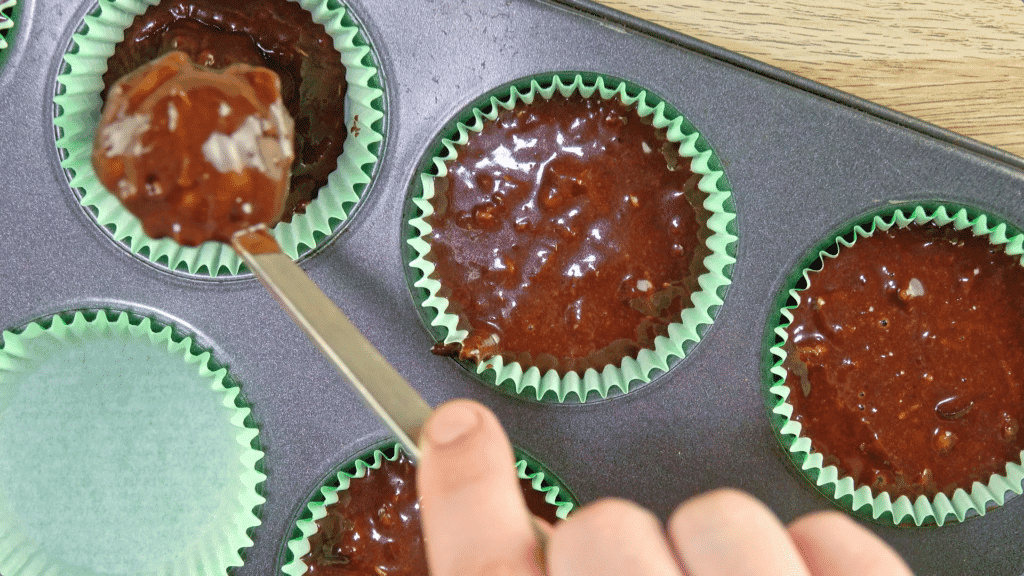 Portion Into Muffin Tin