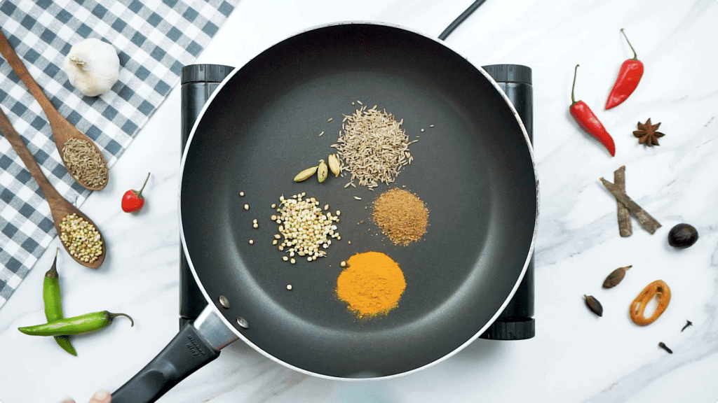 Toast Spices in a Dry Pan