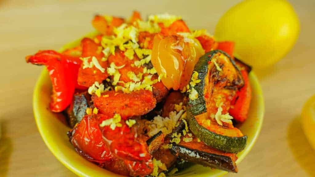 Smoky Cajun Roasted Vegetables with Lemon Zest