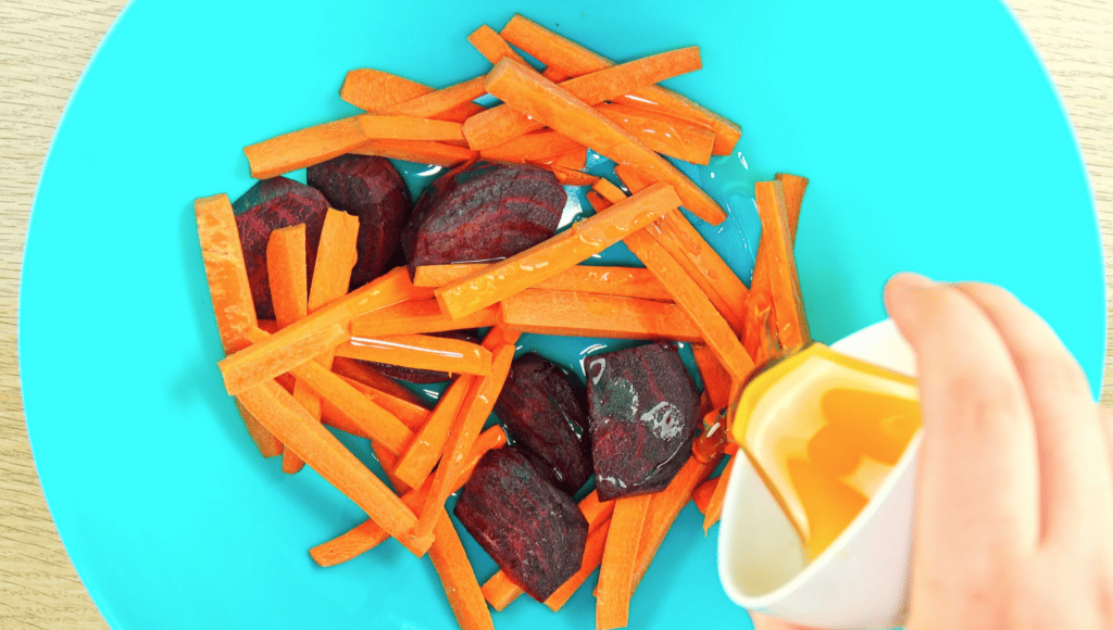 Honey Roasted Beets and Carrots by Freeze It beets carrots olive oil and honey