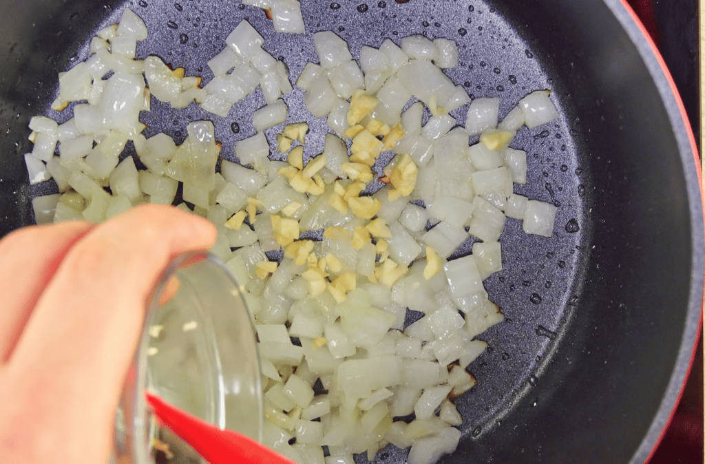 No Tomato Pasta Sauce onion and garlic by Freeze It