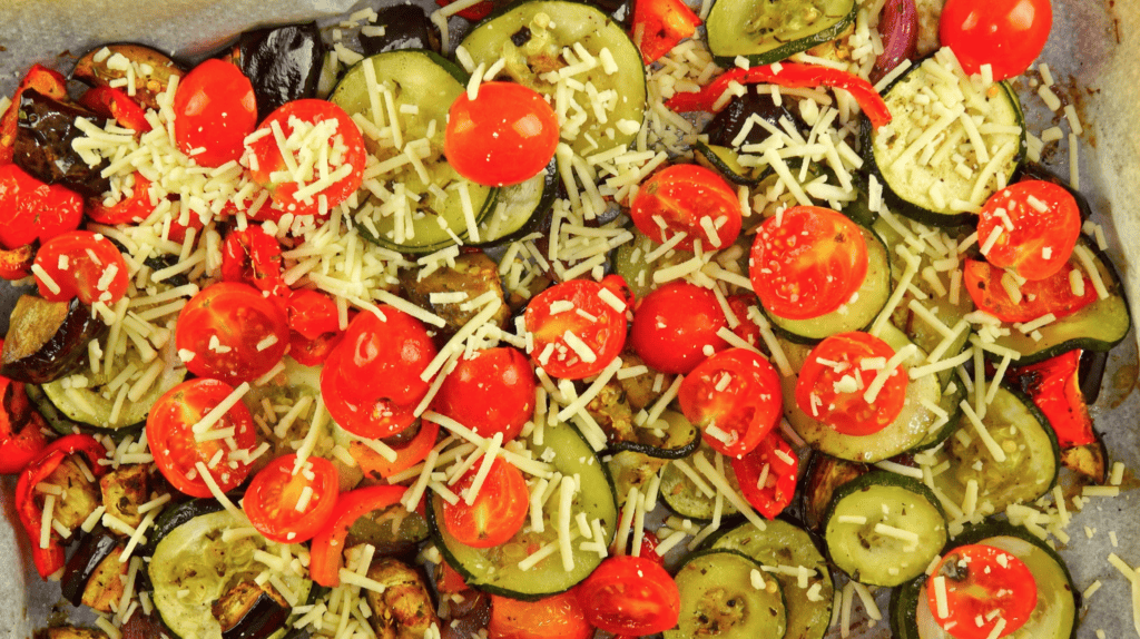 Simple Veggie Bake by Freeze It add cheese