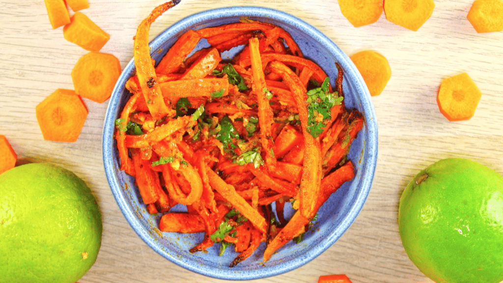 Mexican Roasted Carrots serve