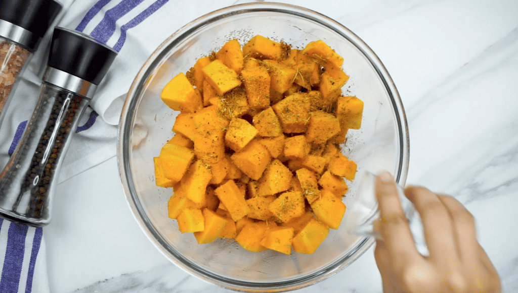 Easy Roasted Butternut Squash Herbs 2