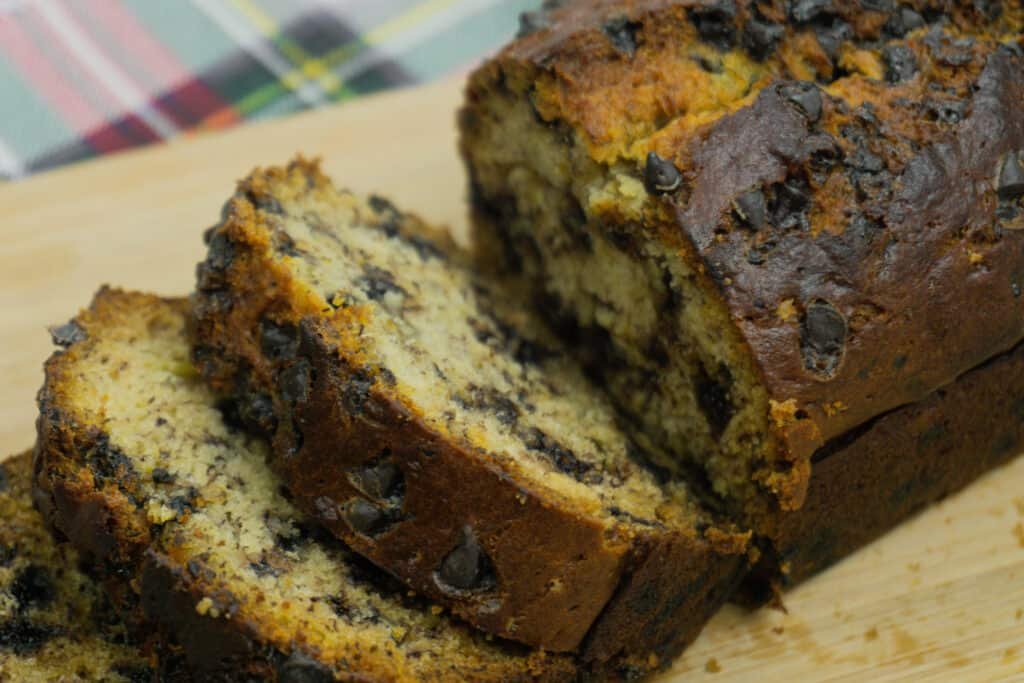 Banana Bread Recipe close up