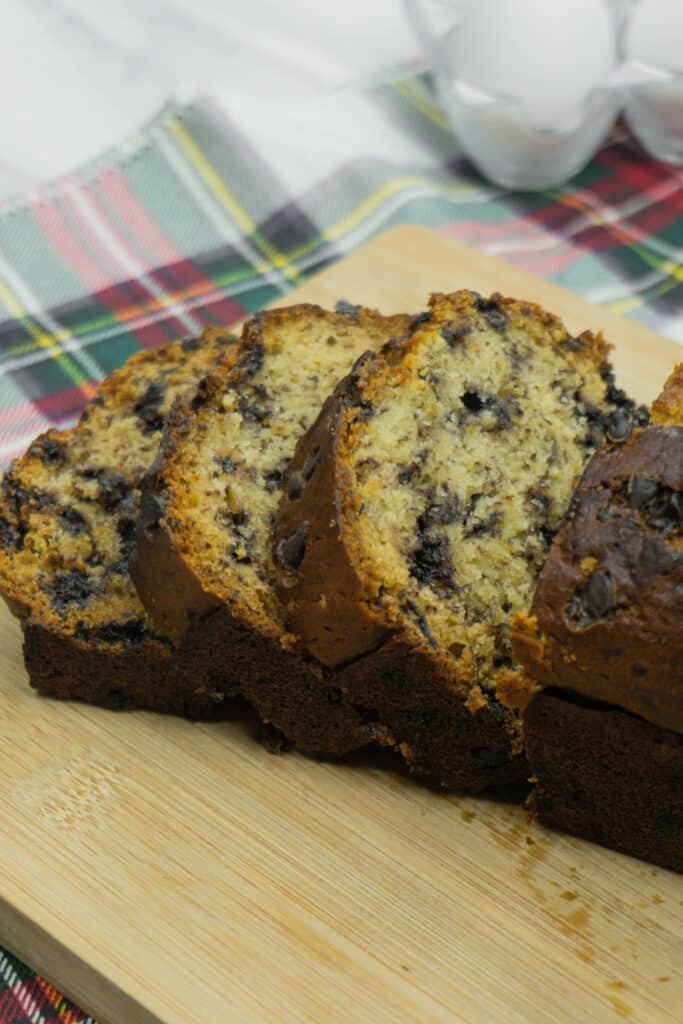 Banana Bread Recipe close up side