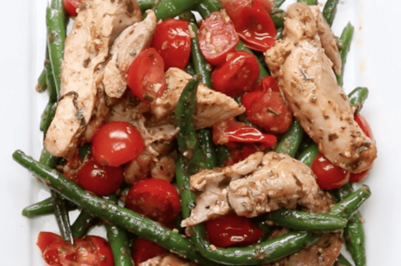 Veggies & Chicken Pesto Recipe